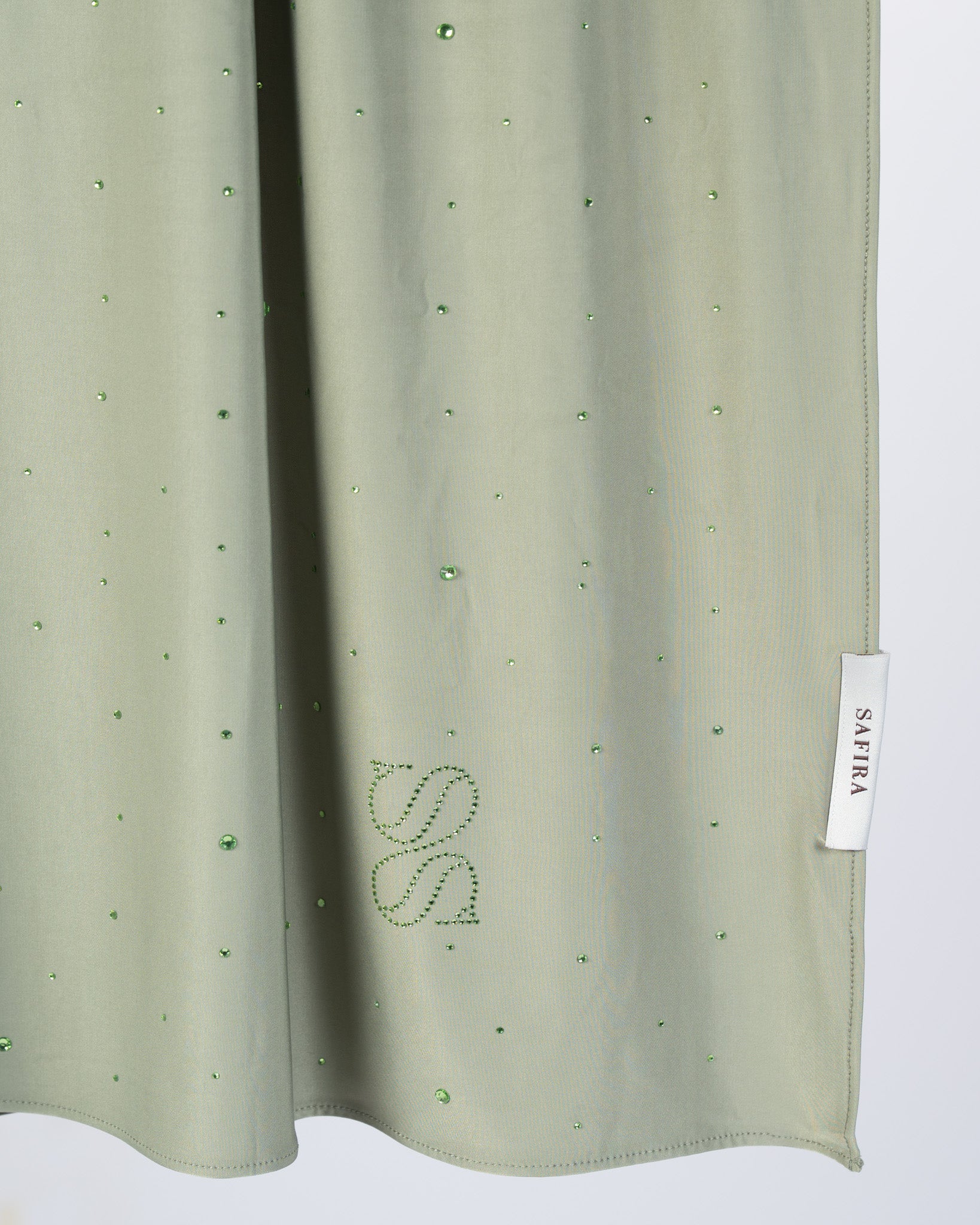 Stone Liquid Scarf | Moss Green