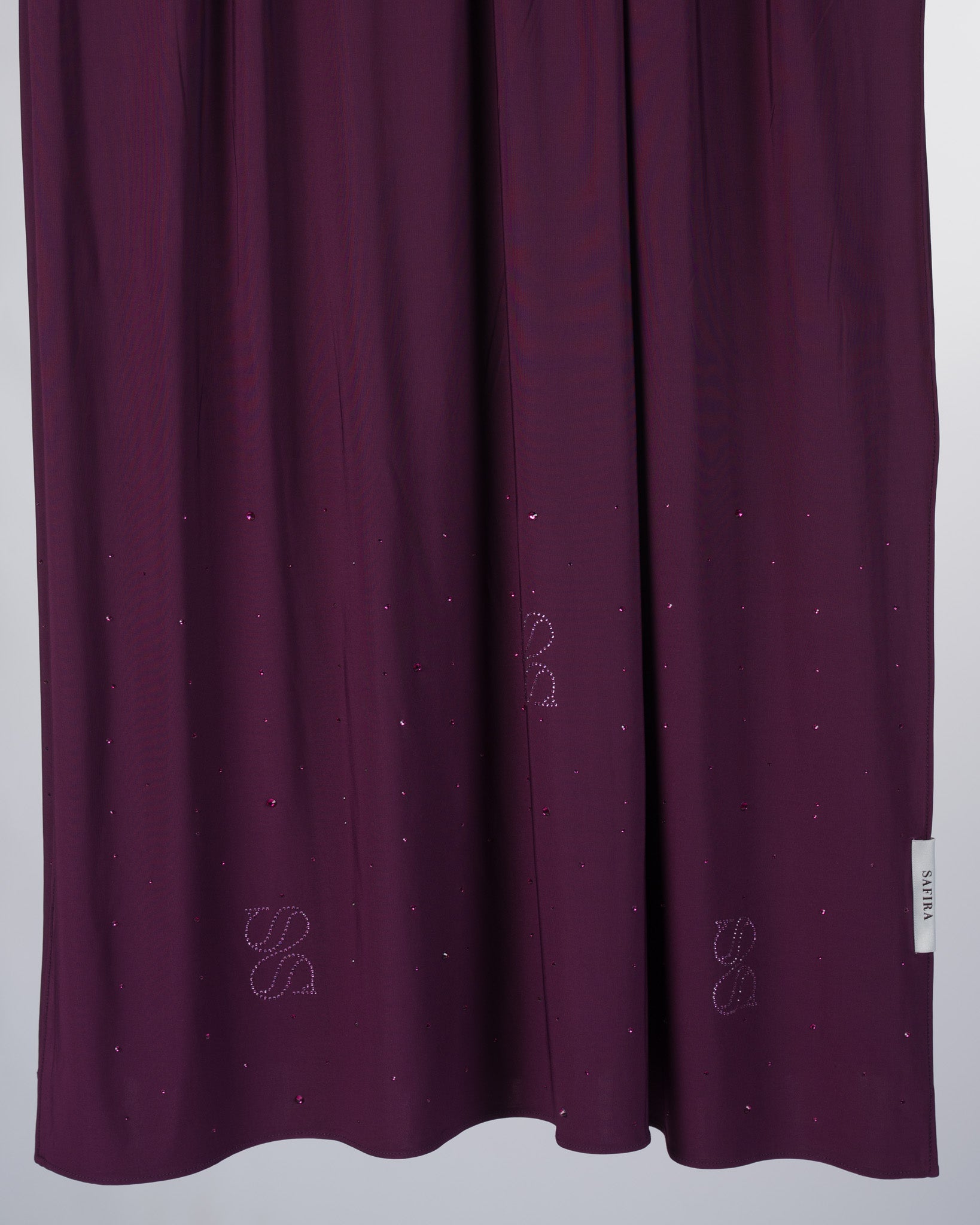 Stone Liquid Scarf | Deep Plum