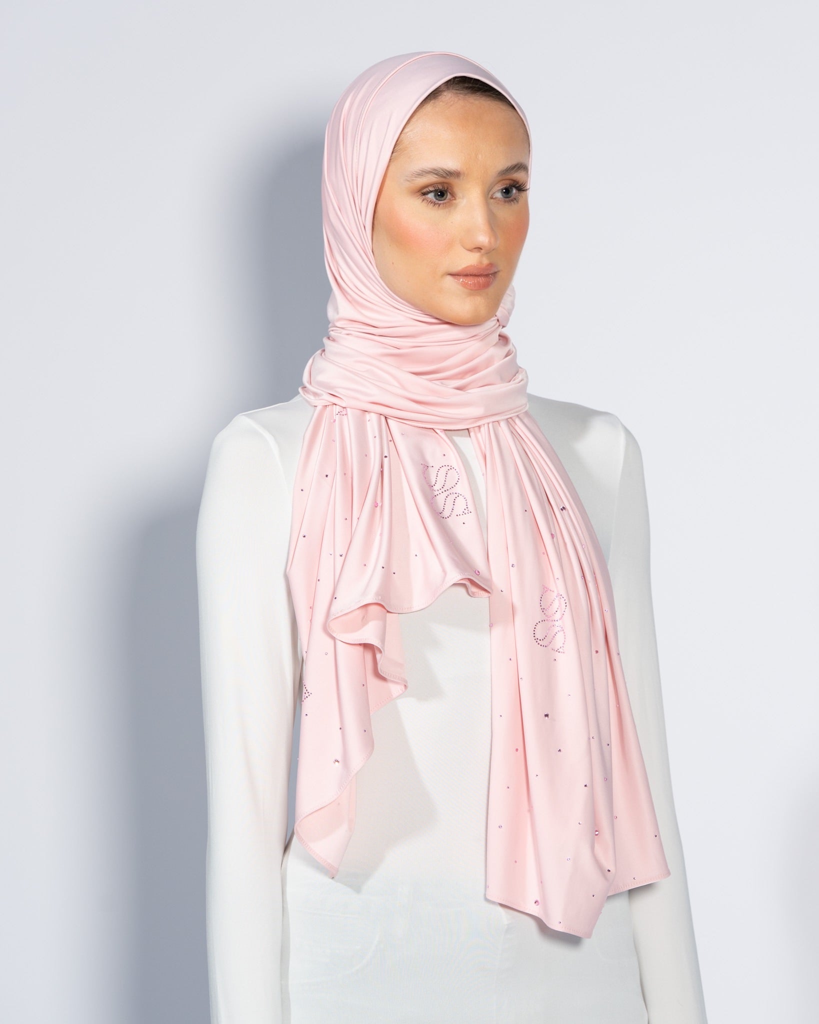 Stone Liquid Scarf | Dusty Rose