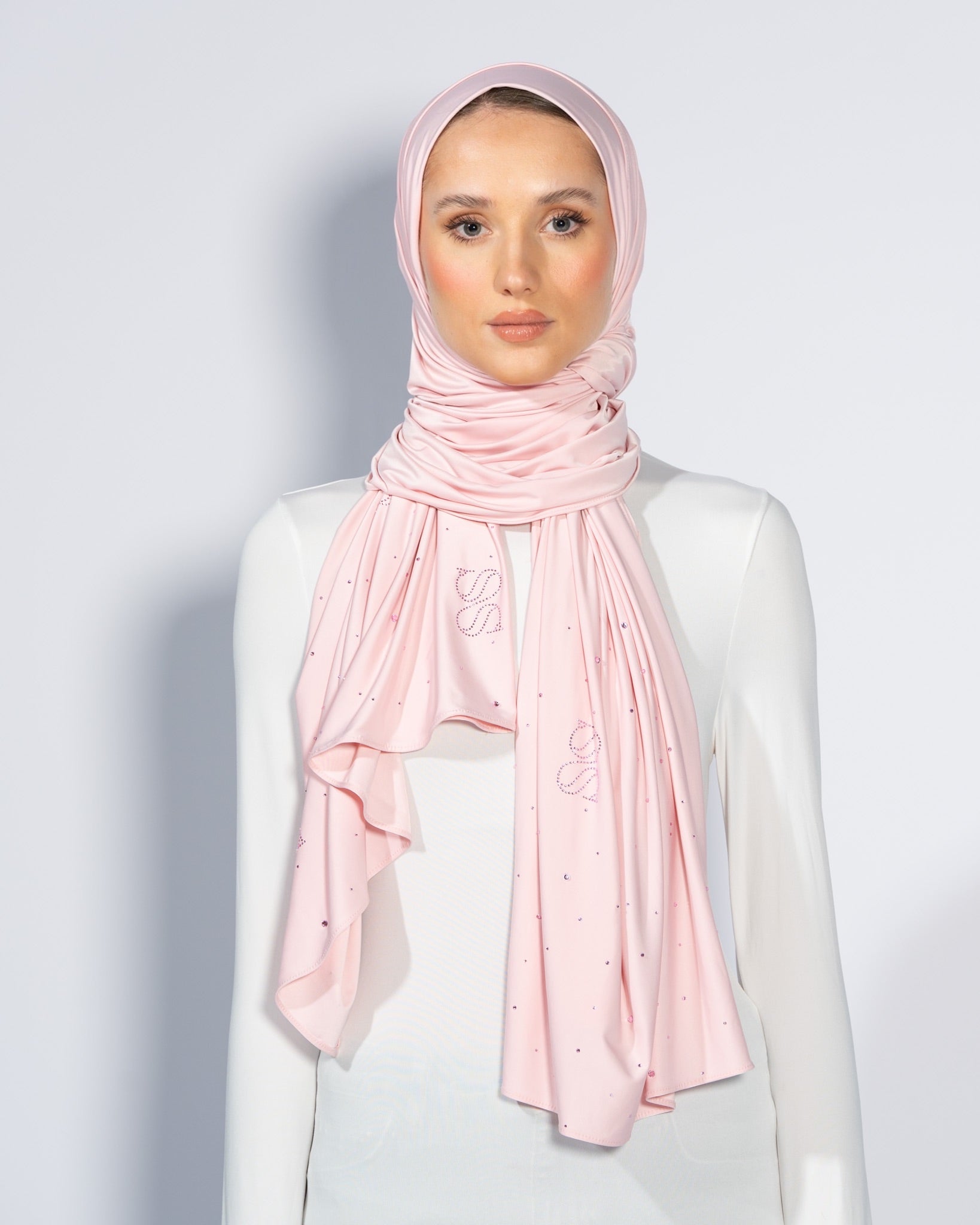 Stone Liquid Scarf | Dusty Rose