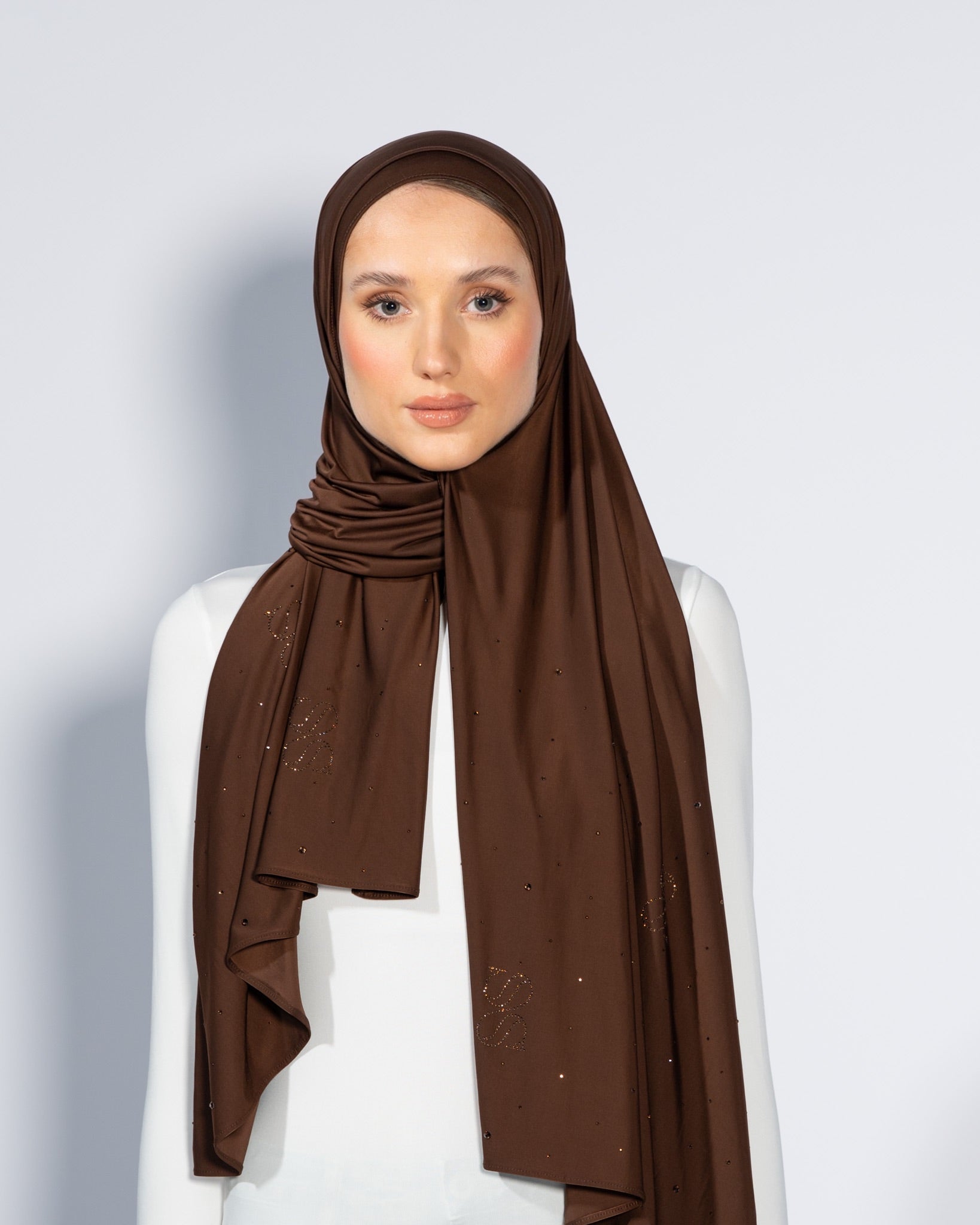 Stone Liquid Scarf | Coffee Bean