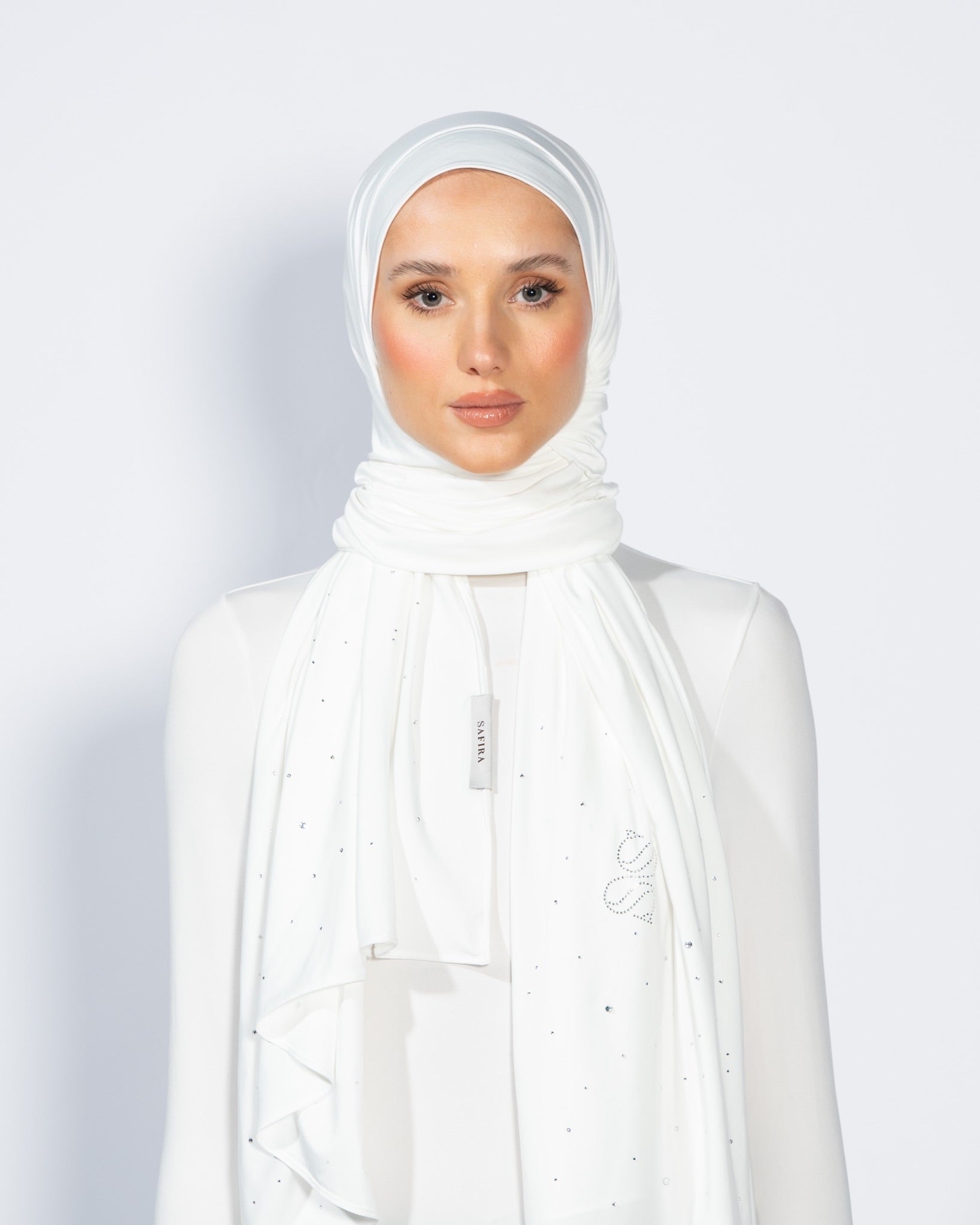 Stone Liquid Scarf | Bright White