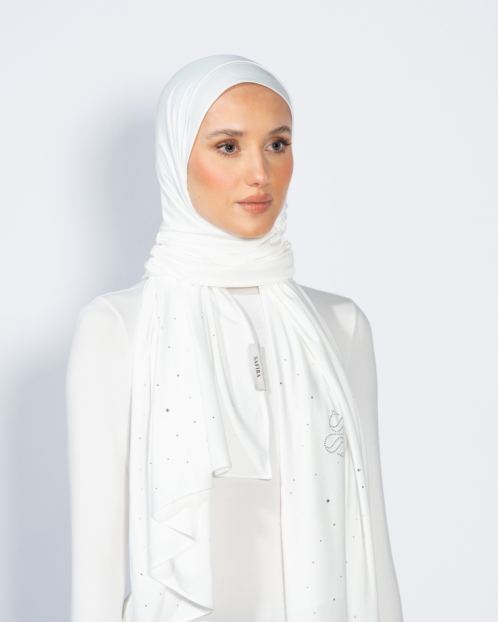 Stone Liquid Scarf | Bright White