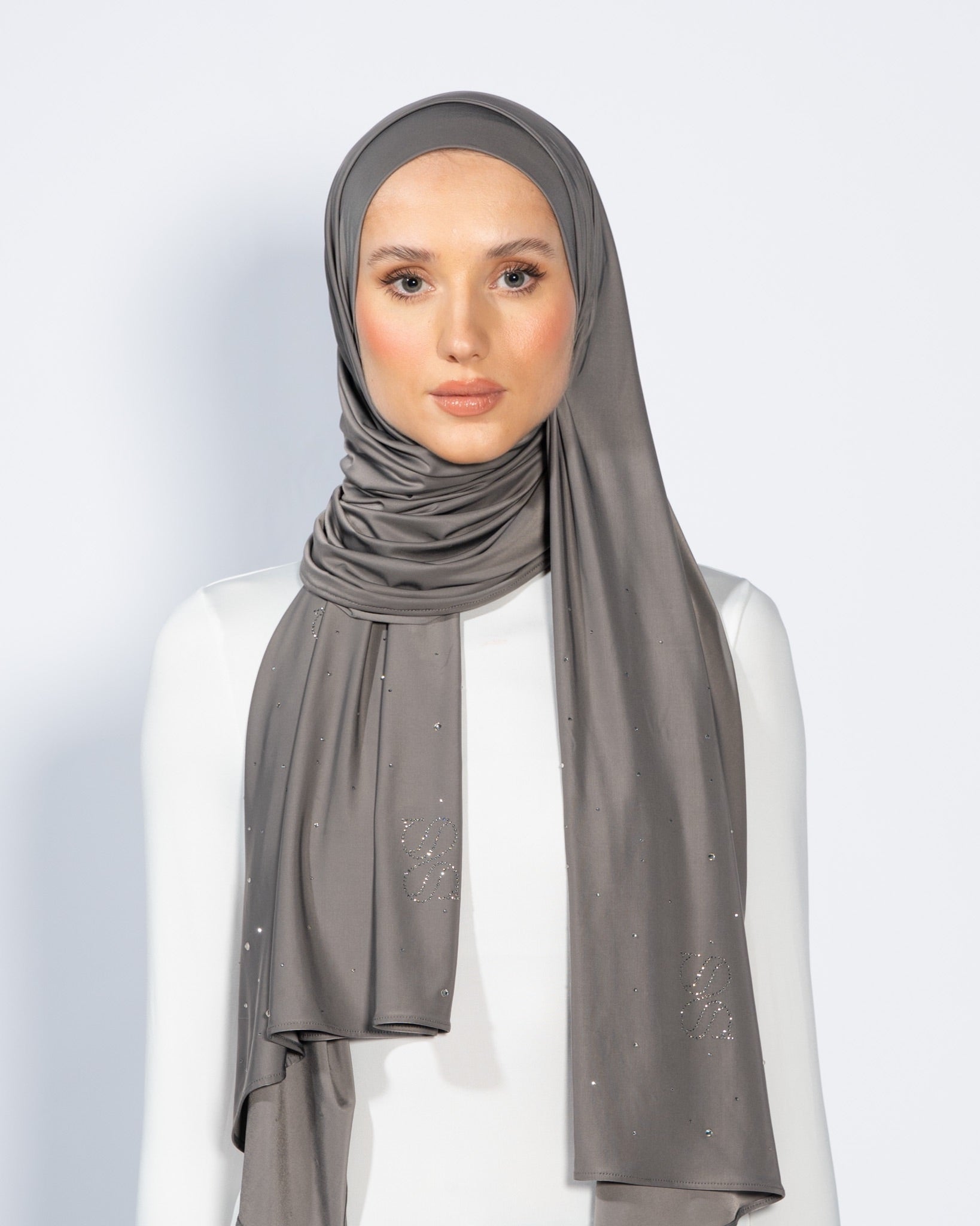 Stone Liquid Scarf | Silver