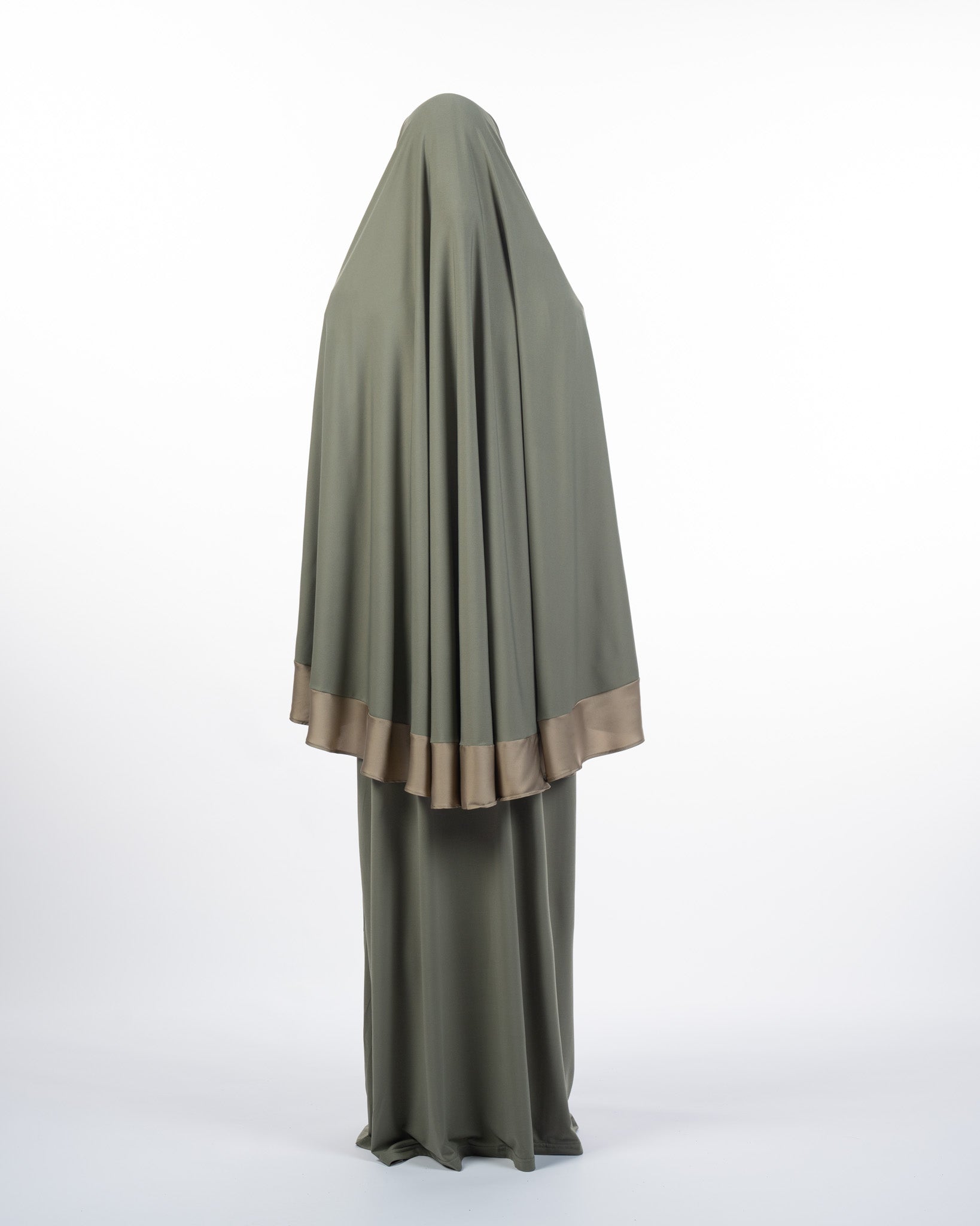 Silk Khimaar Set | Matcha Latte