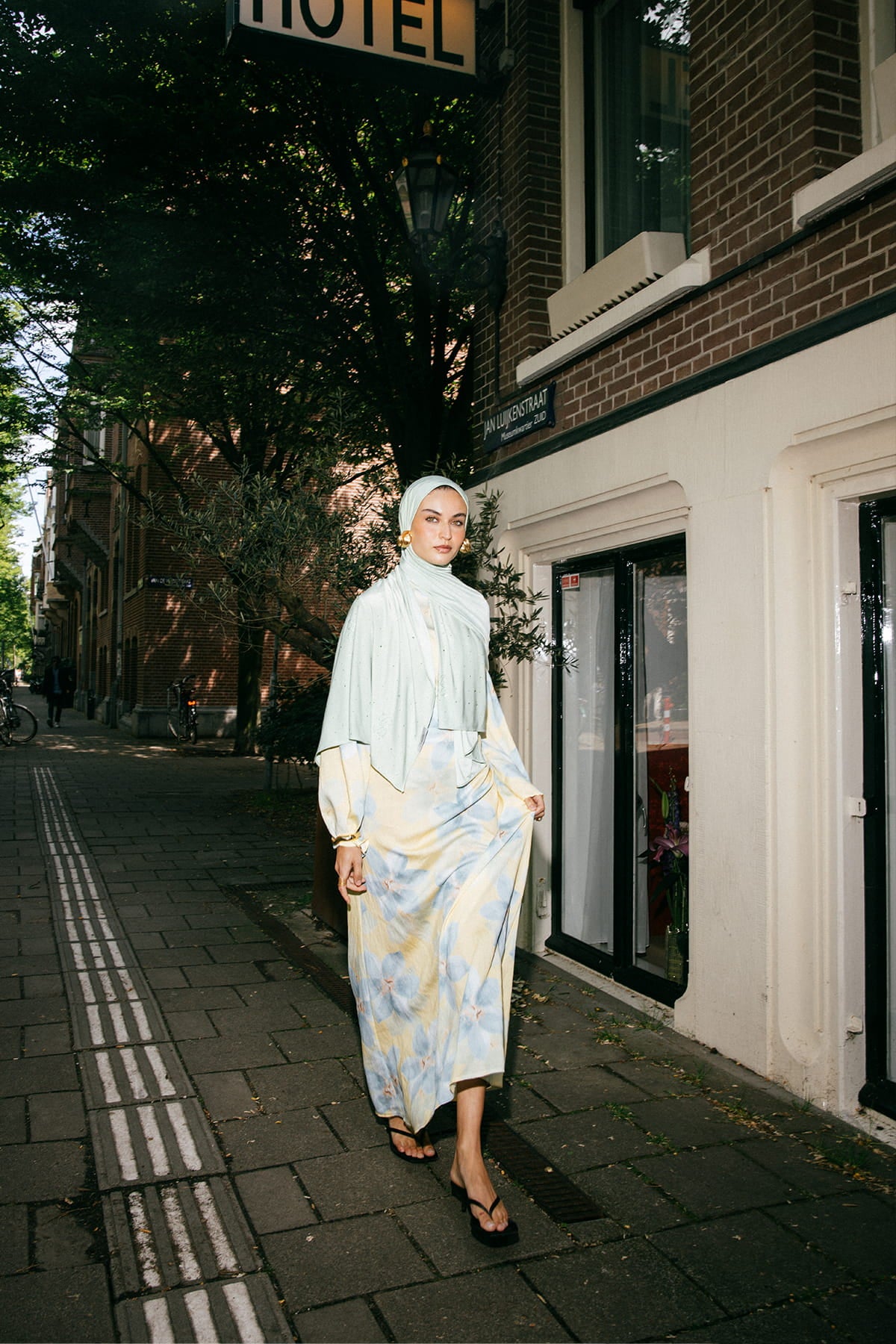 Stone Liquid Scarf | Misty Moss