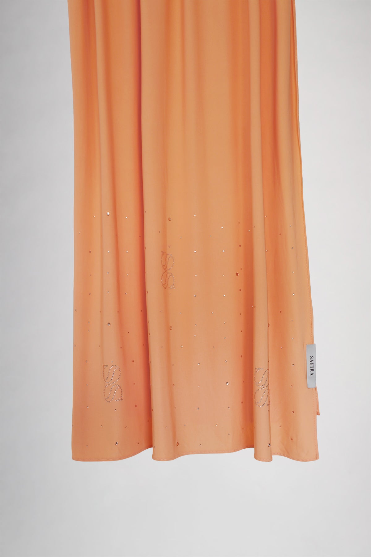 Stone Liquid Scarf | Coral Orange