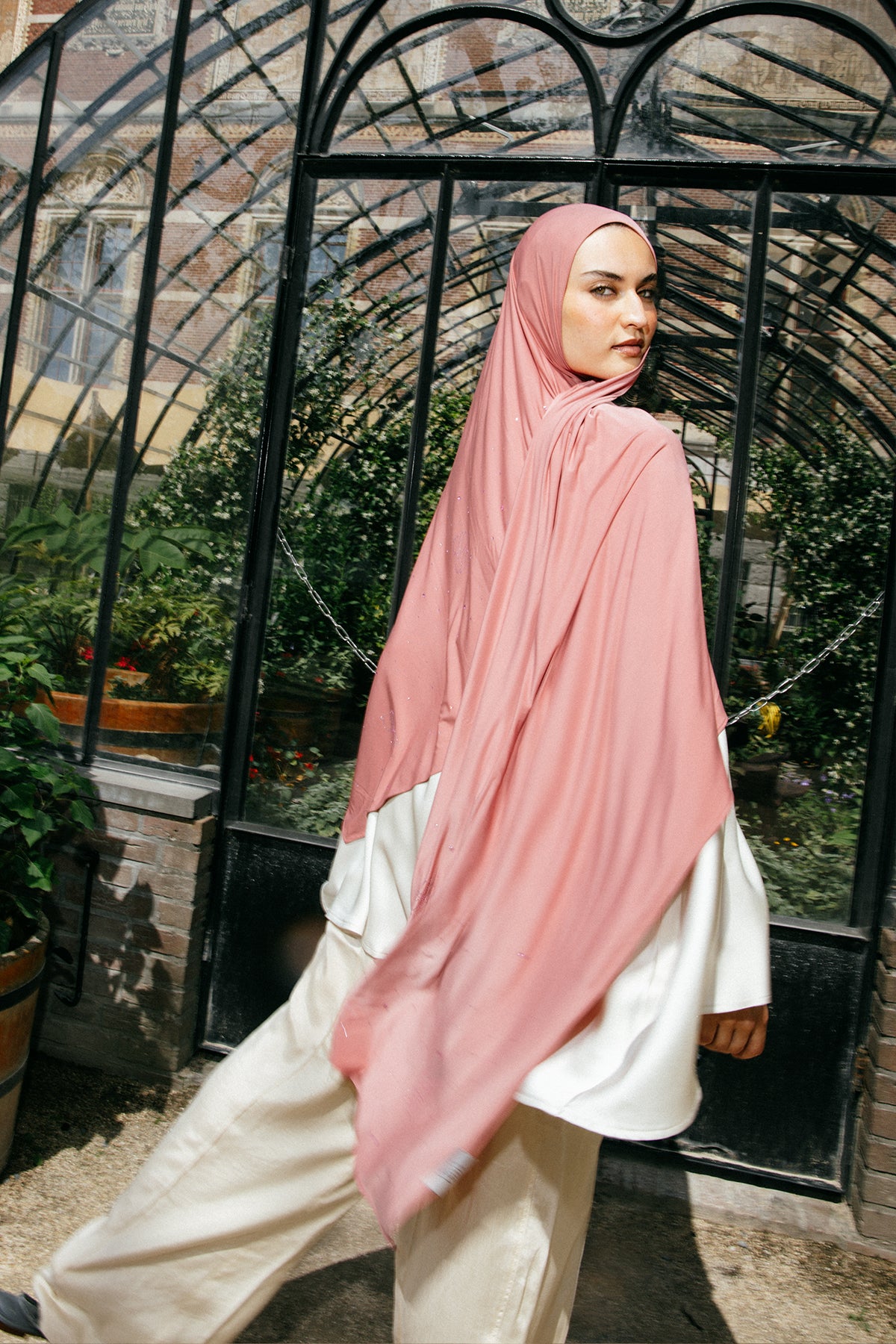 Stone Liquid Scarf | Amber Glow