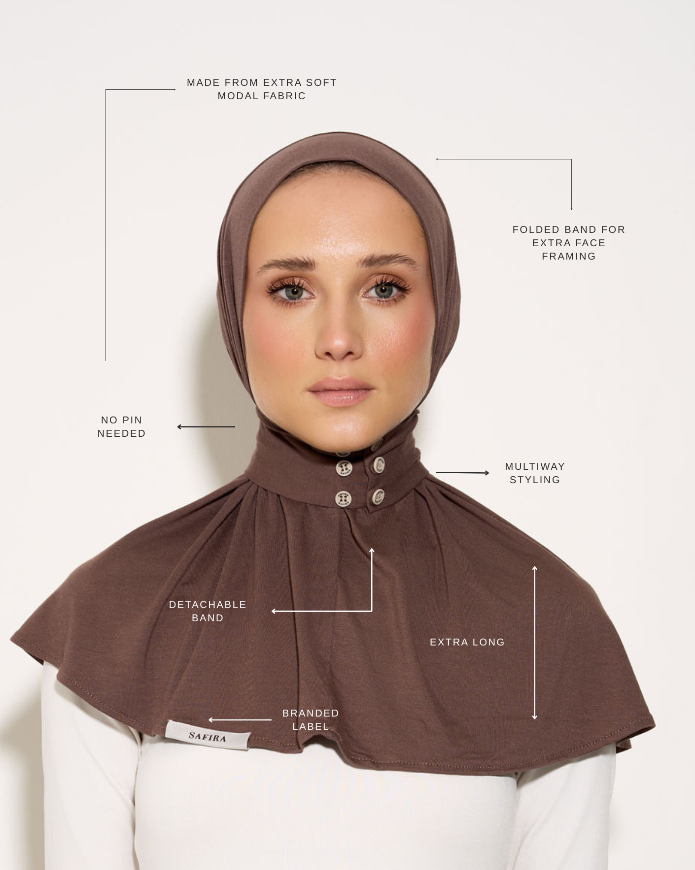 Staple Scarf II | Mocha Brown