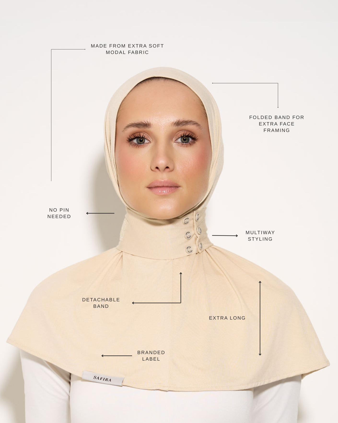 Staple Scarf II | Oat Beige