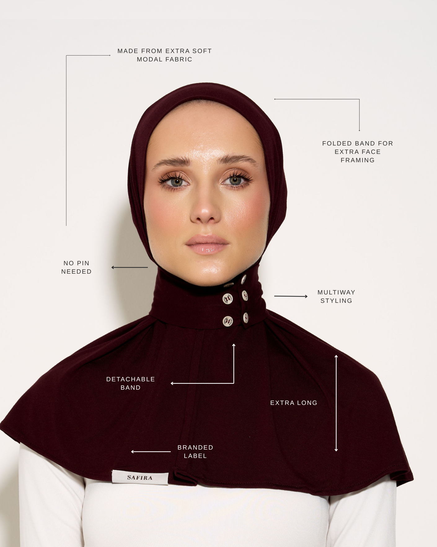 Staple Scarf II | Plum Noir