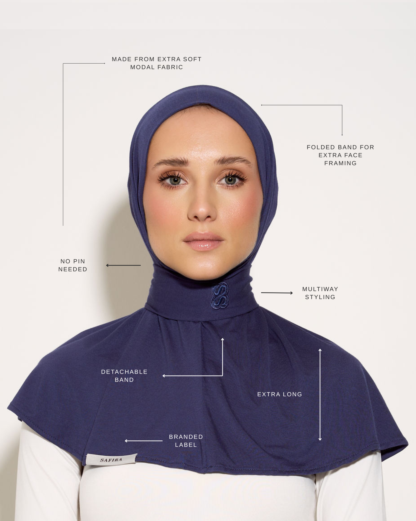 Staple Scarf II | Soft Indigo