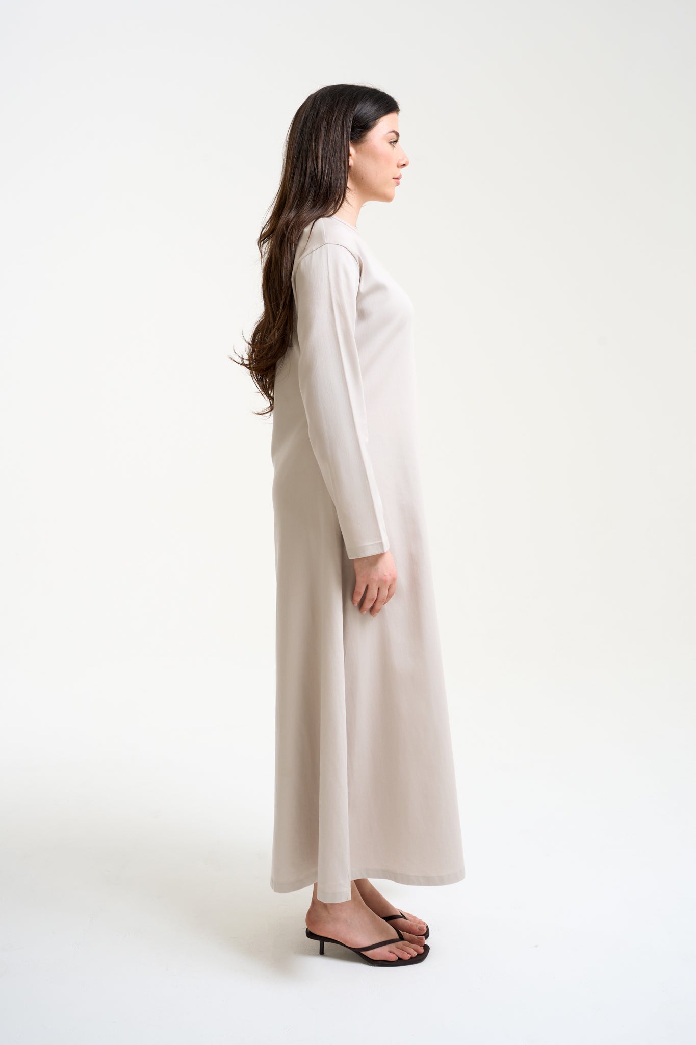 Mermaid Maxi Dress Beige