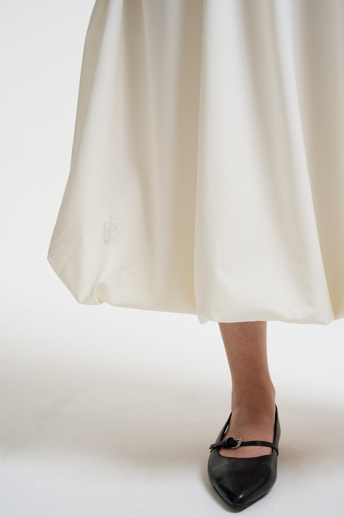 Balloon Maxi Skirt Ecru