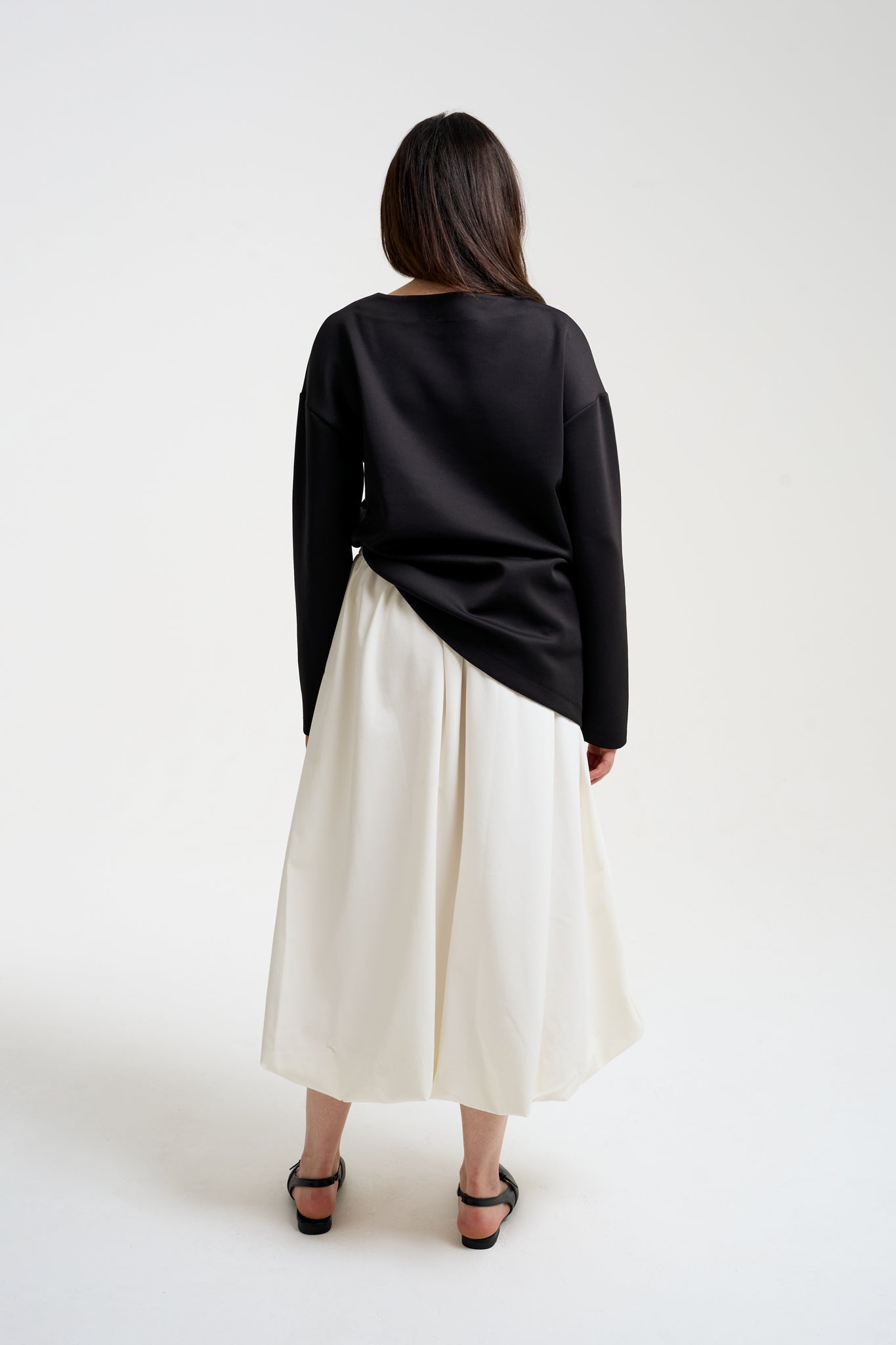 Balloon Maxi Skirt Ecru