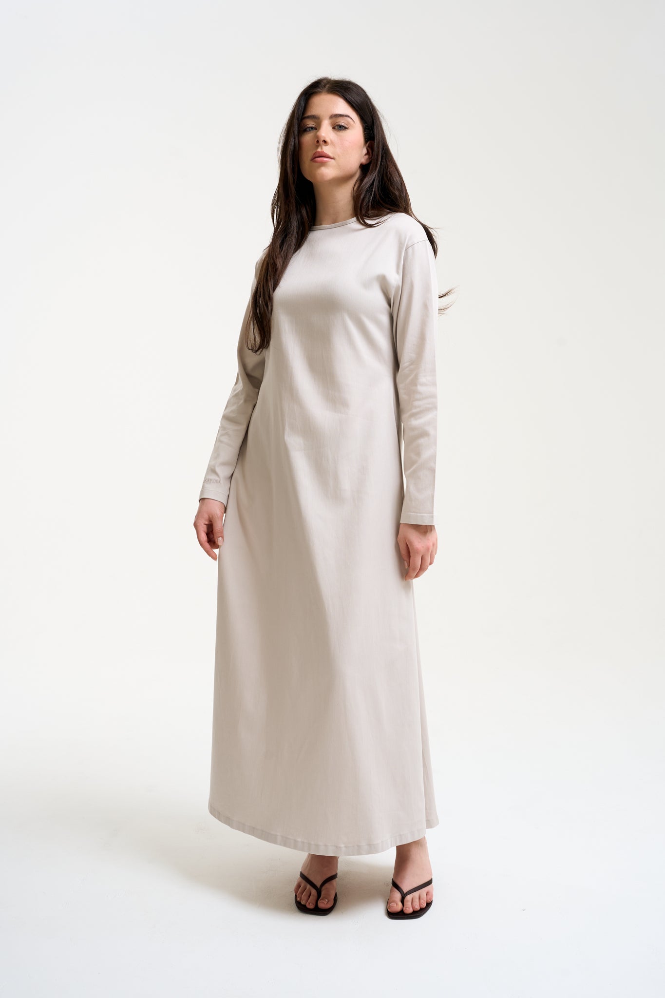 Mermaid Maxi Dress Beige