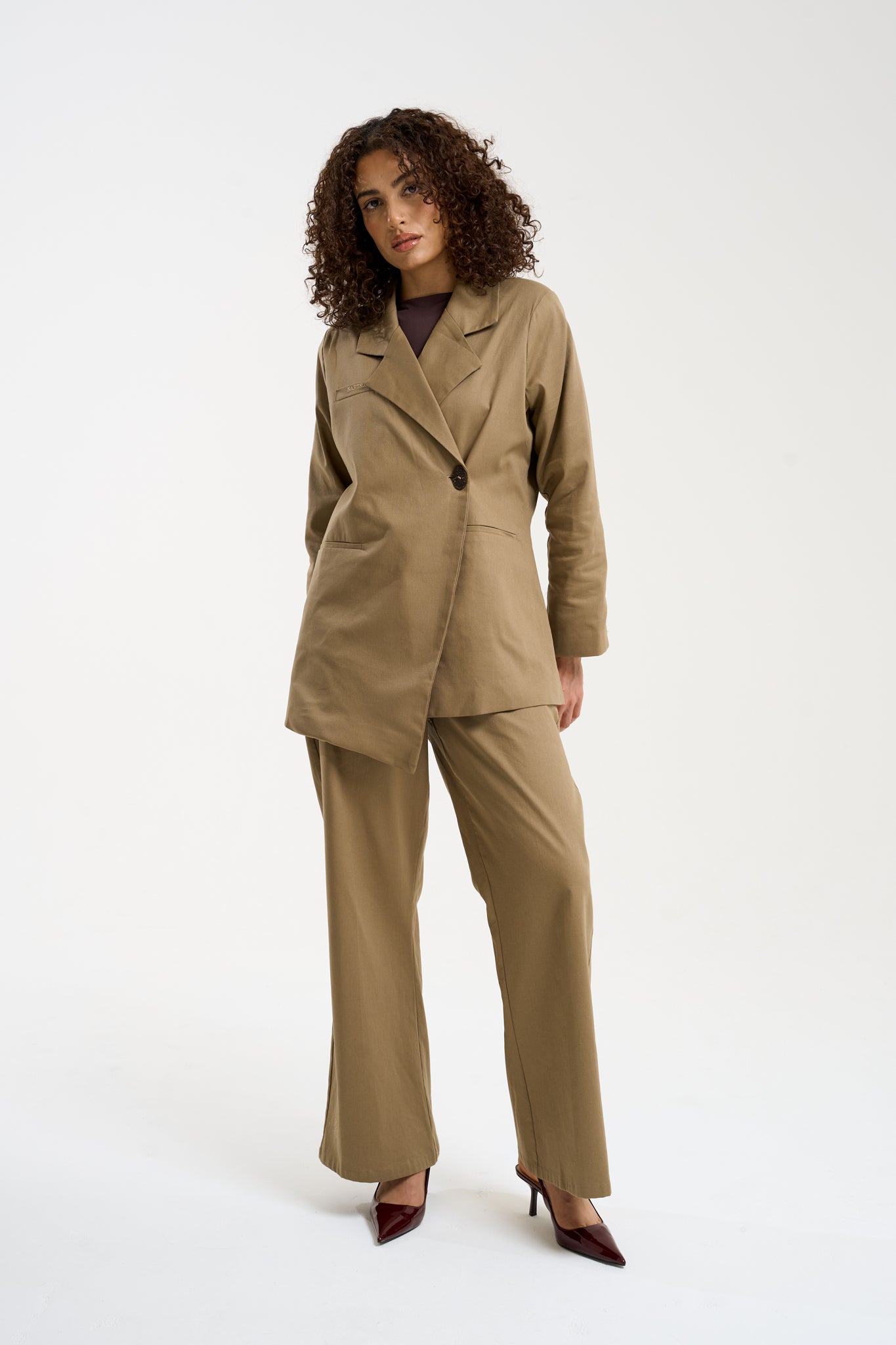 Asymmetrical blazer