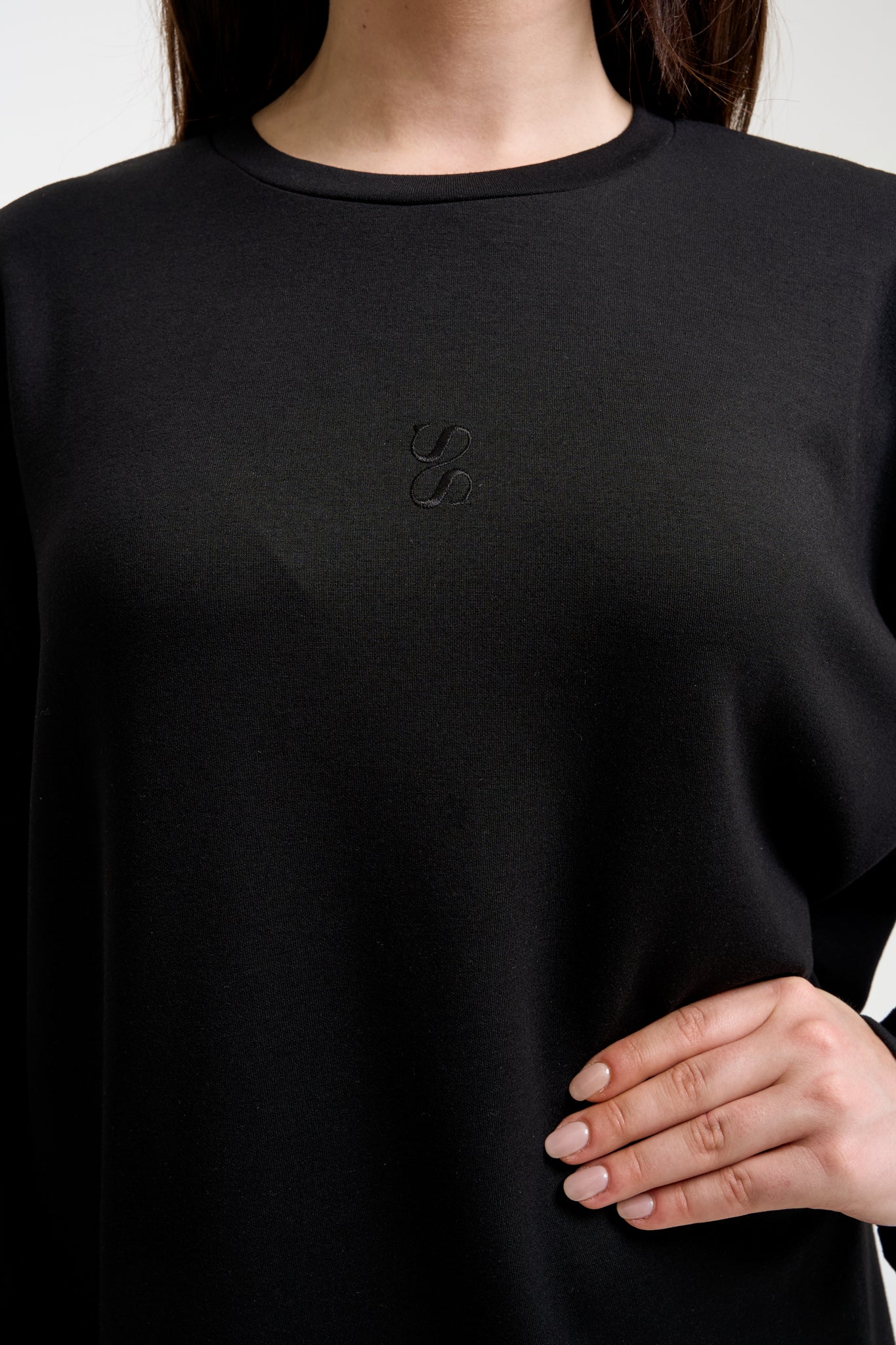 Oversized long sleeve black