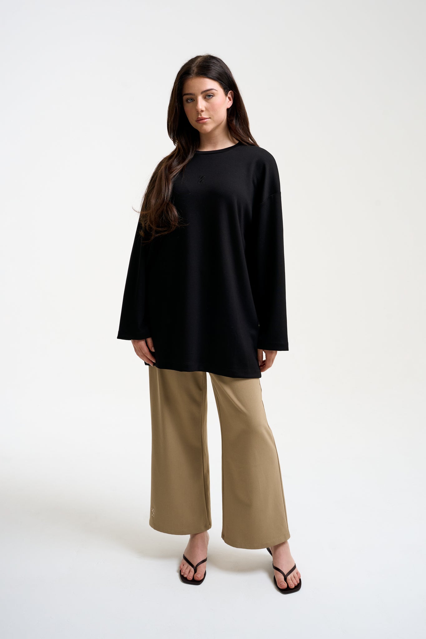 Oversized long sleeve black
