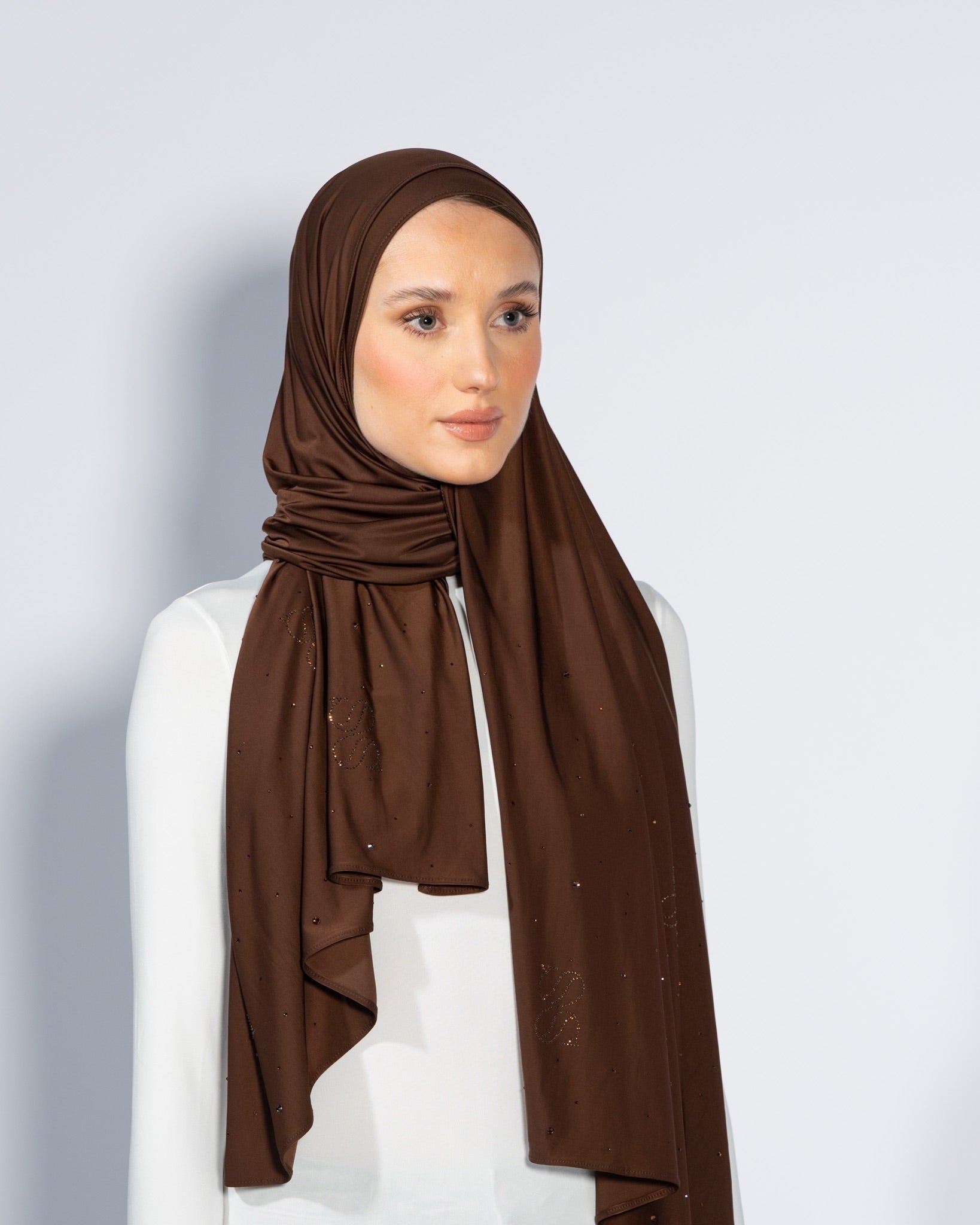 Stone Liquid Scarf | Coffee Bean